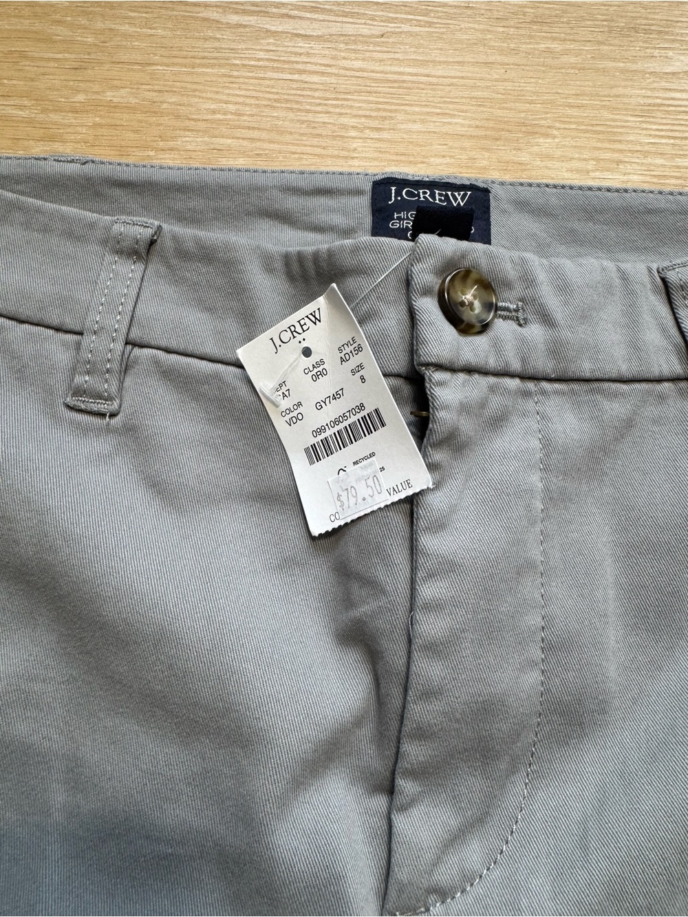 J. Crew High-Rise Women's Pants - Light Gray - Picture 2 of 9